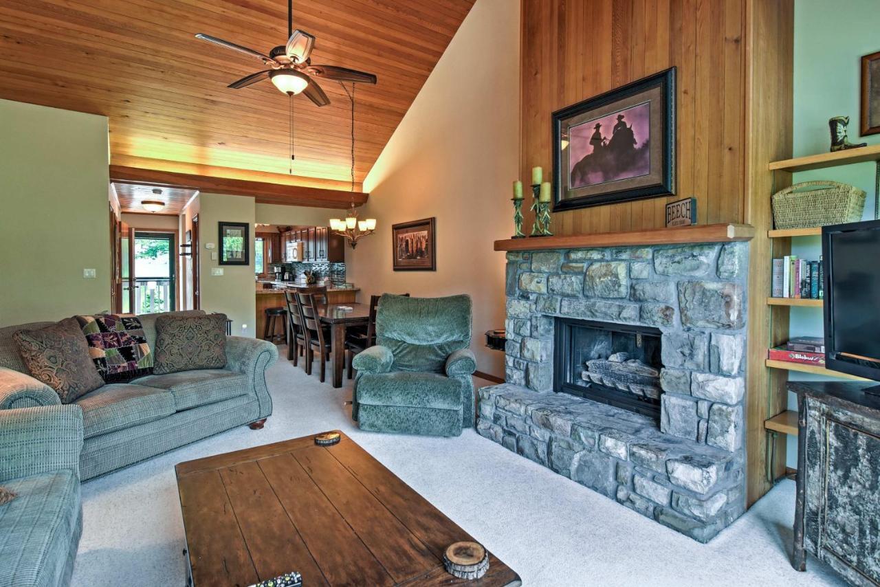 Beech Mountain Condo With Balcony, Walk To Resort! Dış mekan fotoğraf