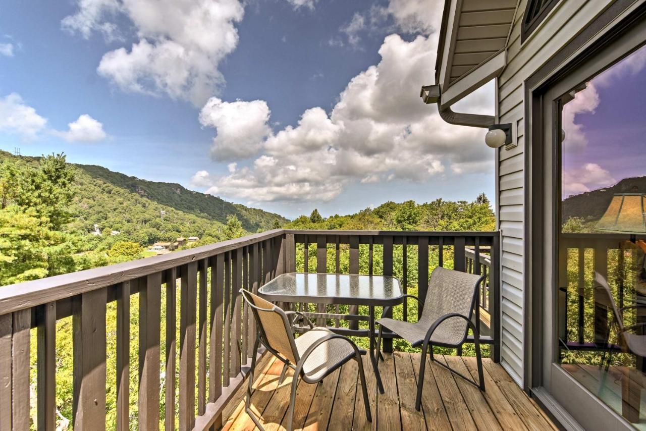 Beech Mountain Condo With Balcony, Walk To Resort! Dış mekan fotoğraf