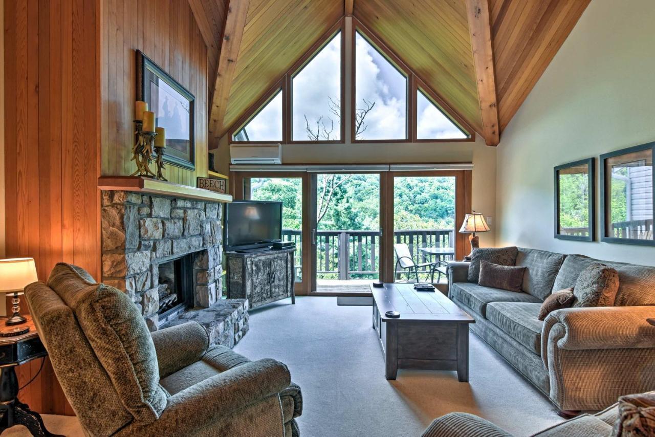 Beech Mountain Condo With Balcony, Walk To Resort! Dış mekan fotoğraf